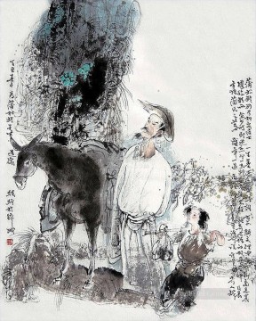 Chino Painting - Wu Xujing chica de tinta china